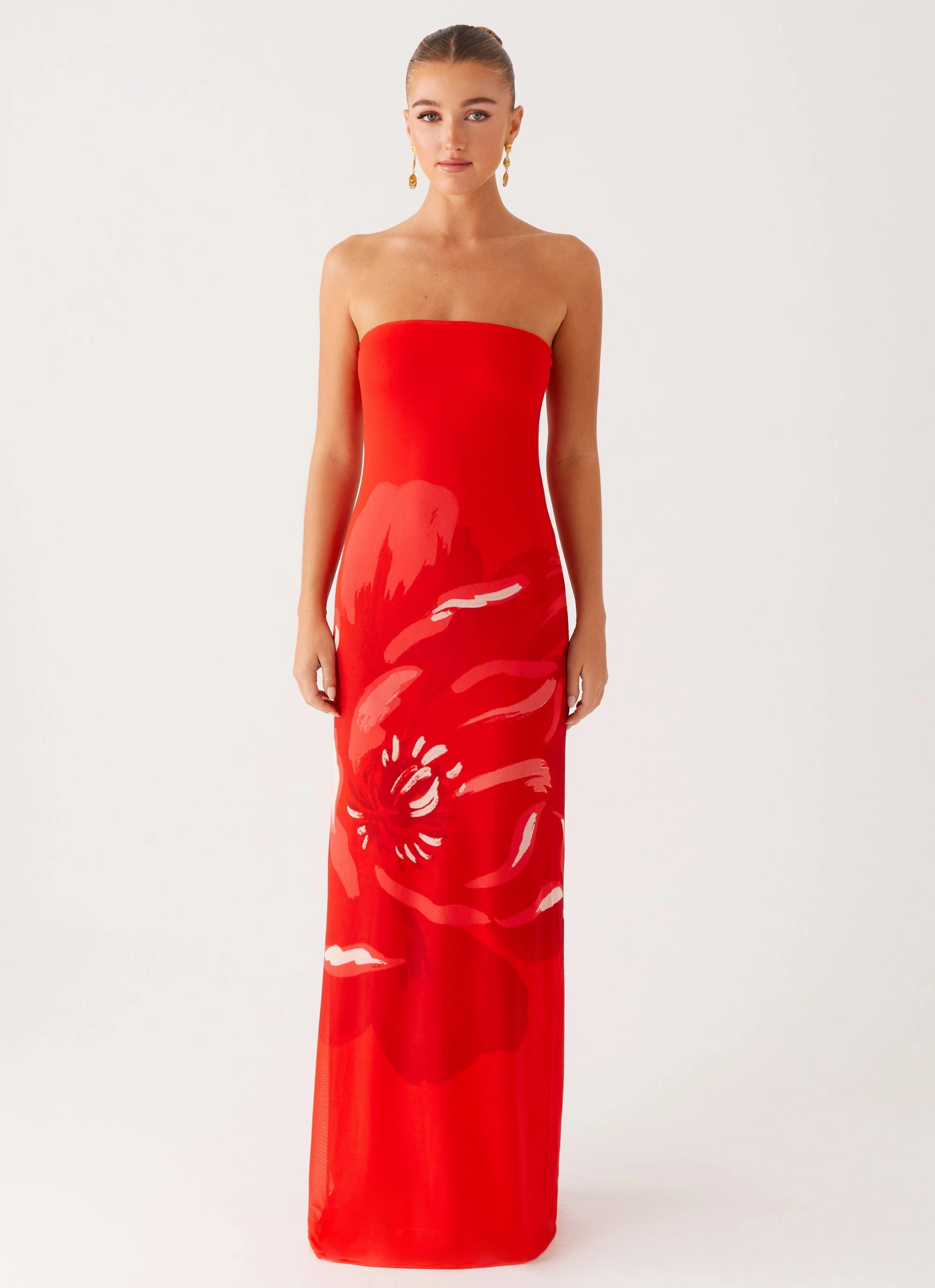 Fabian Maxi Dress - Red Relax Flex