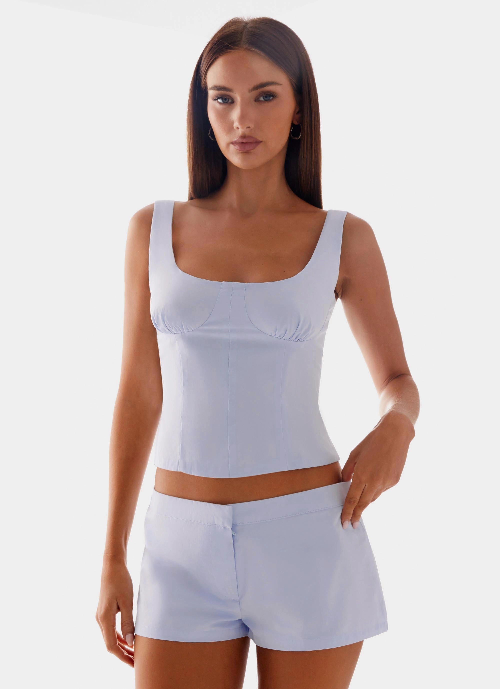 Coastline Bustier Top - Blue FrictionReducing