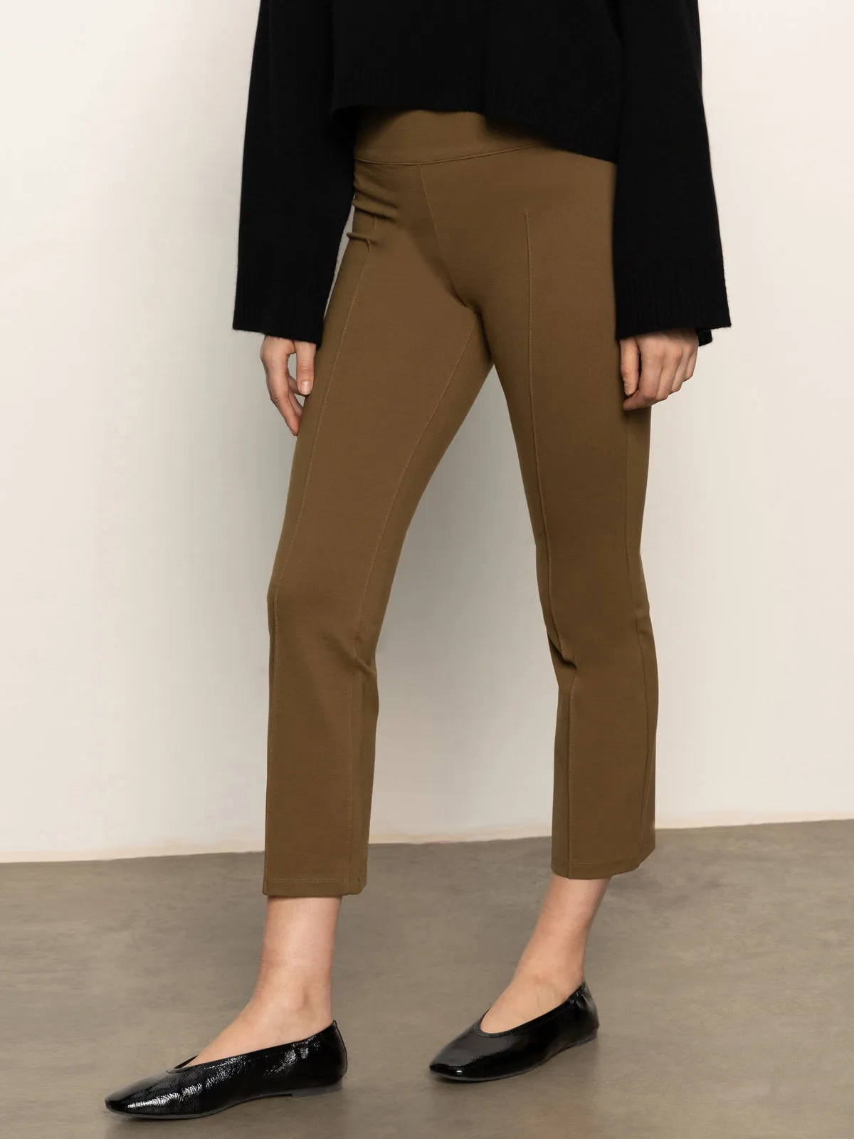 SoftCottonBlend Soft and Light Fairway Legging Dirty Martini