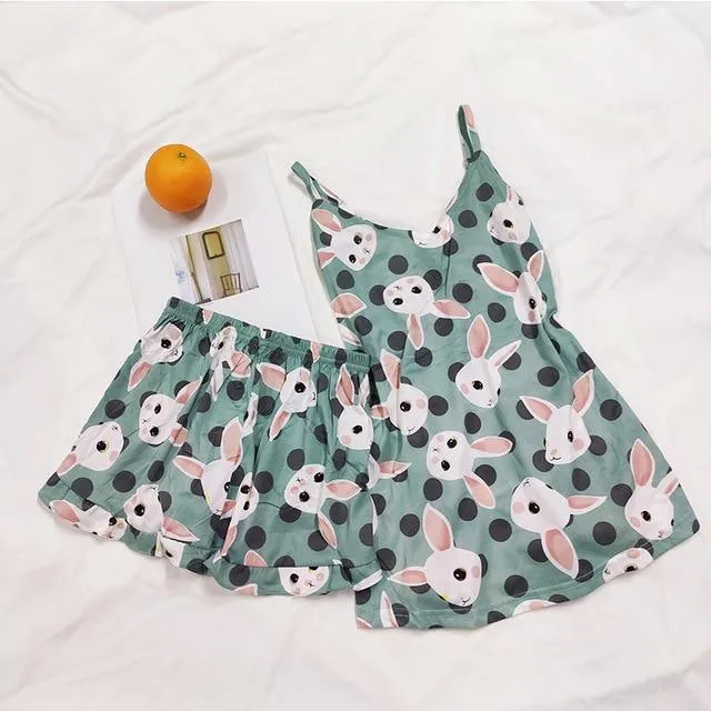 FallSweet Sexy Print Pajama Sets for Women