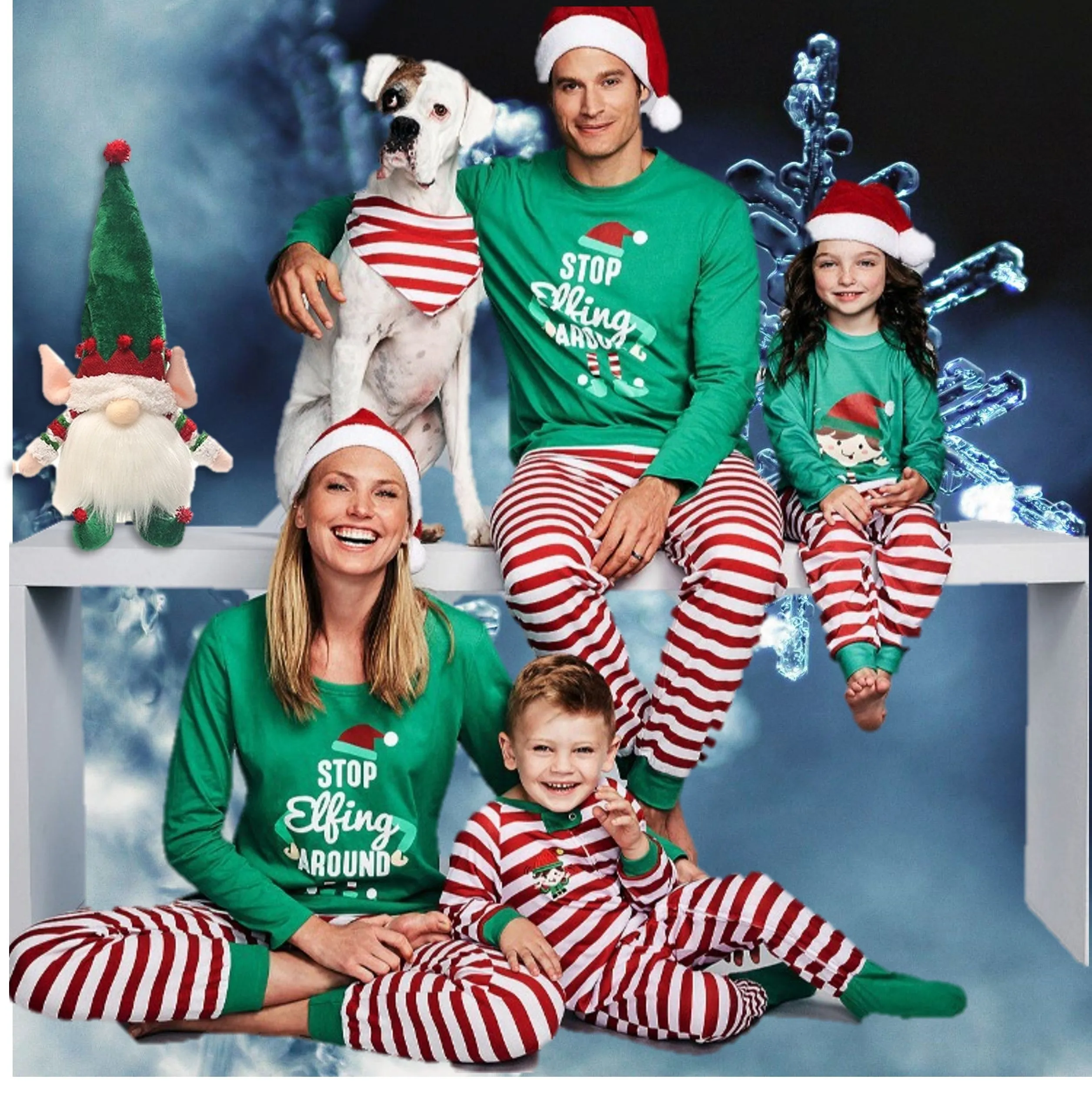 Family Christmas Pajamas Set 2024. Matching Jammies for Christmas. Holiday PJs. WickedYo.