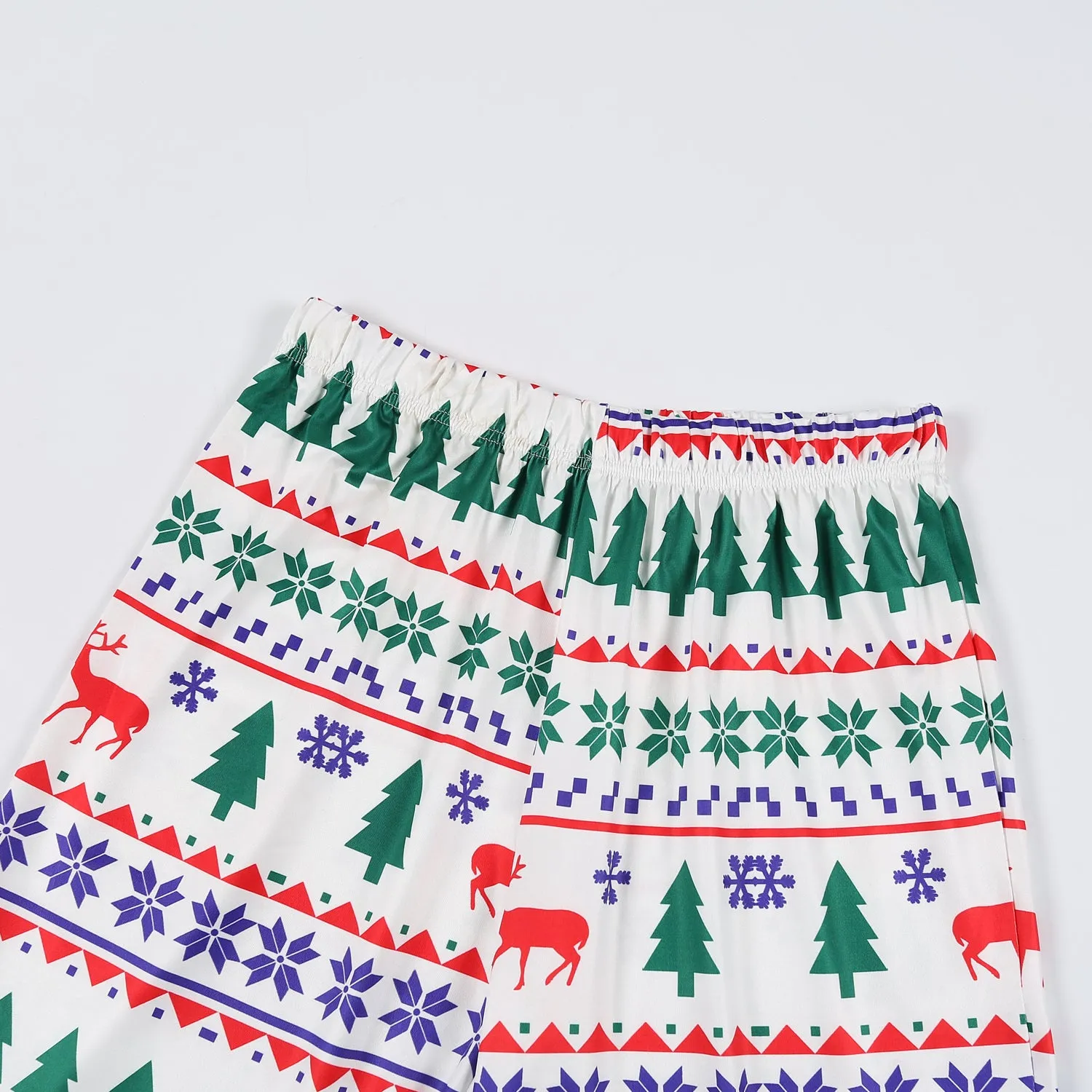 Family Matching Christmas Tree Print Christmas Family Look Pajama Set