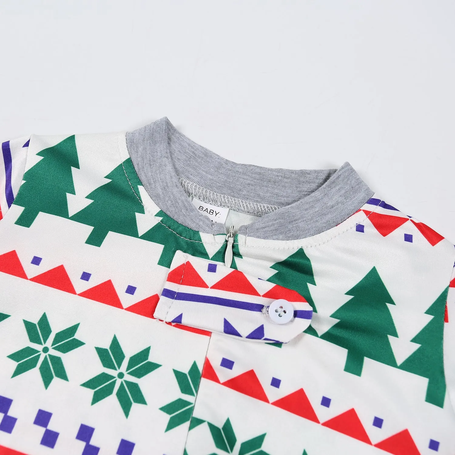 Family Matching Christmas Tree Print Christmas Family Look Pajama Set