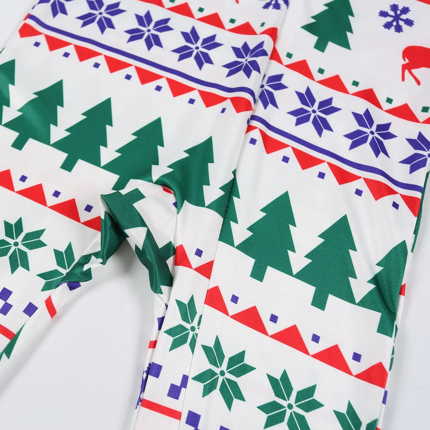 Family Matching Christmas Tree Print Christmas Family Look Pajama Set