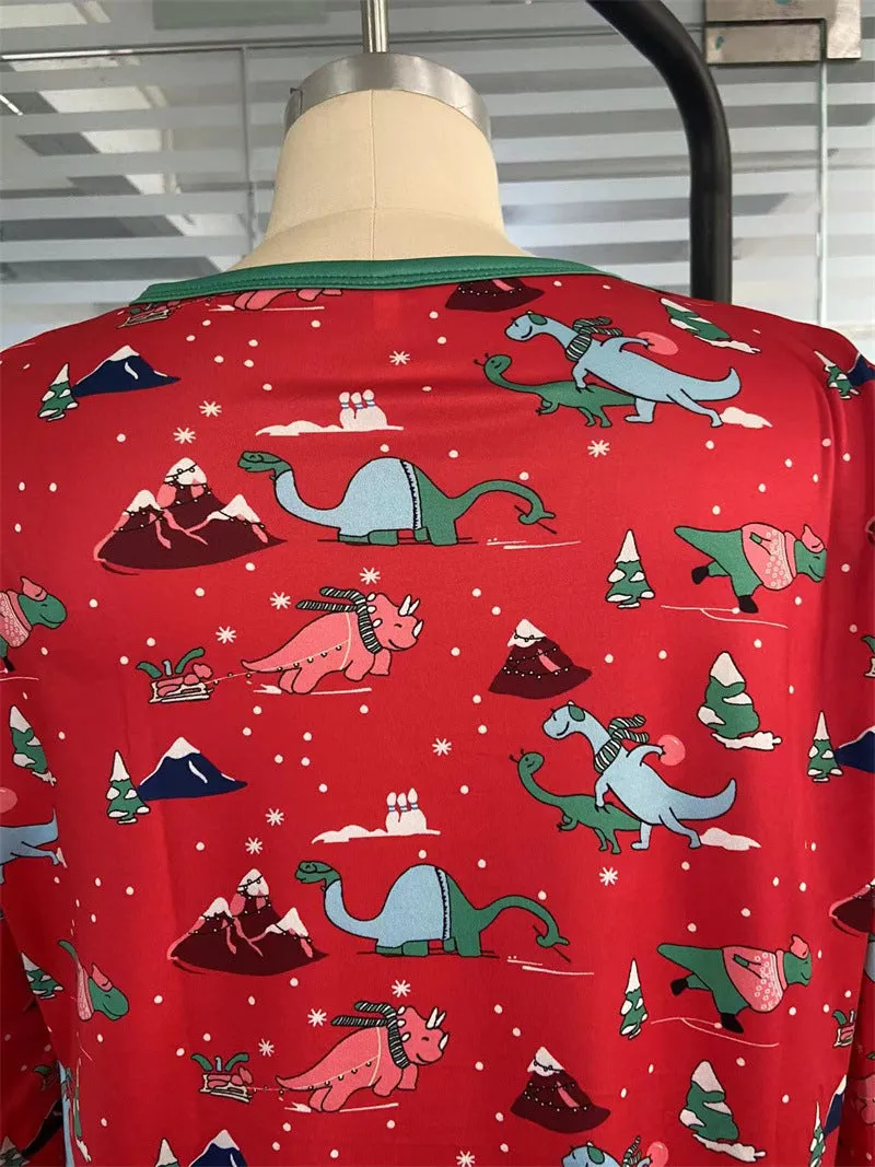 Family Matching Festive Christmas Pajama Cotton Sets