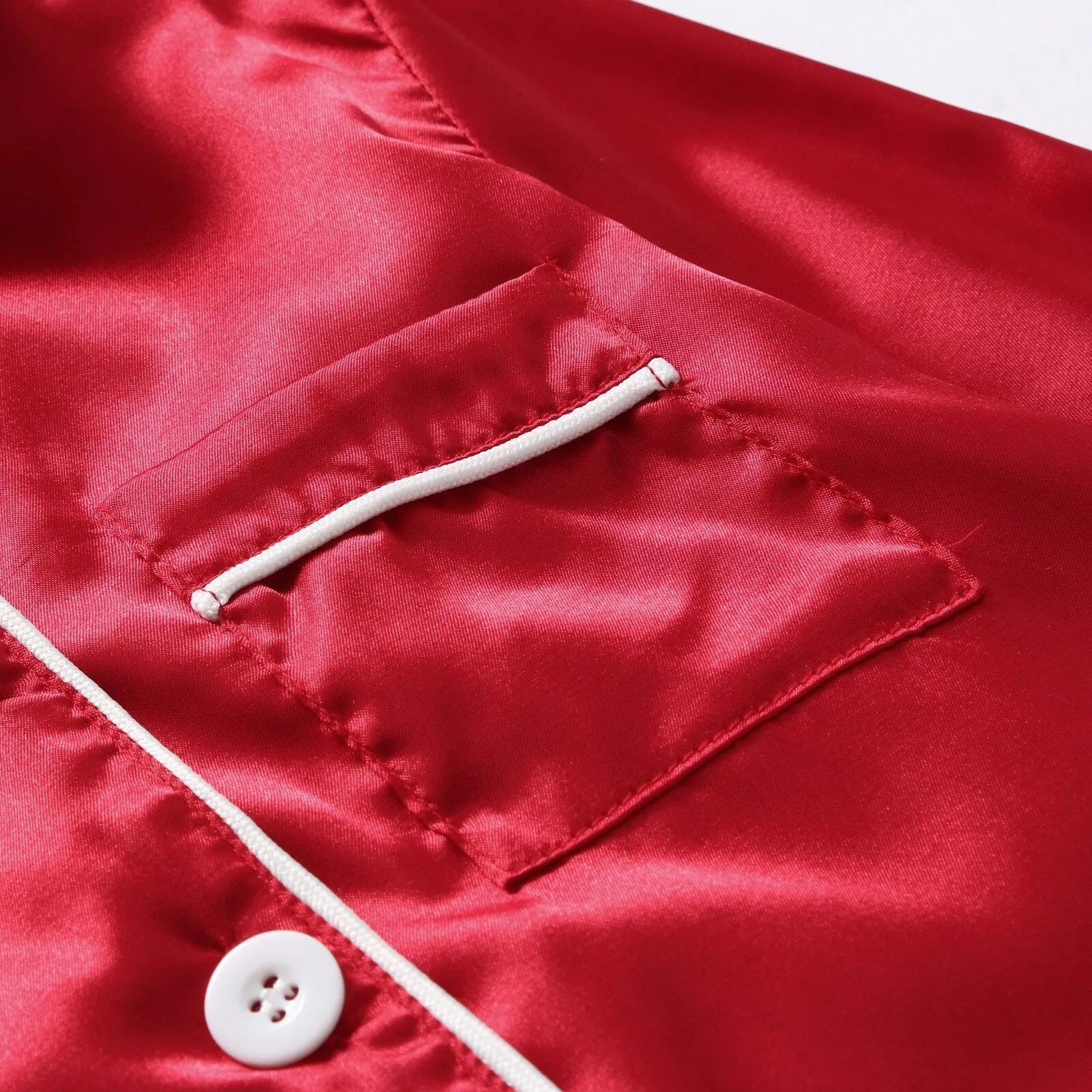 Family Matching Long Sleeve Satin Sleepwear Set