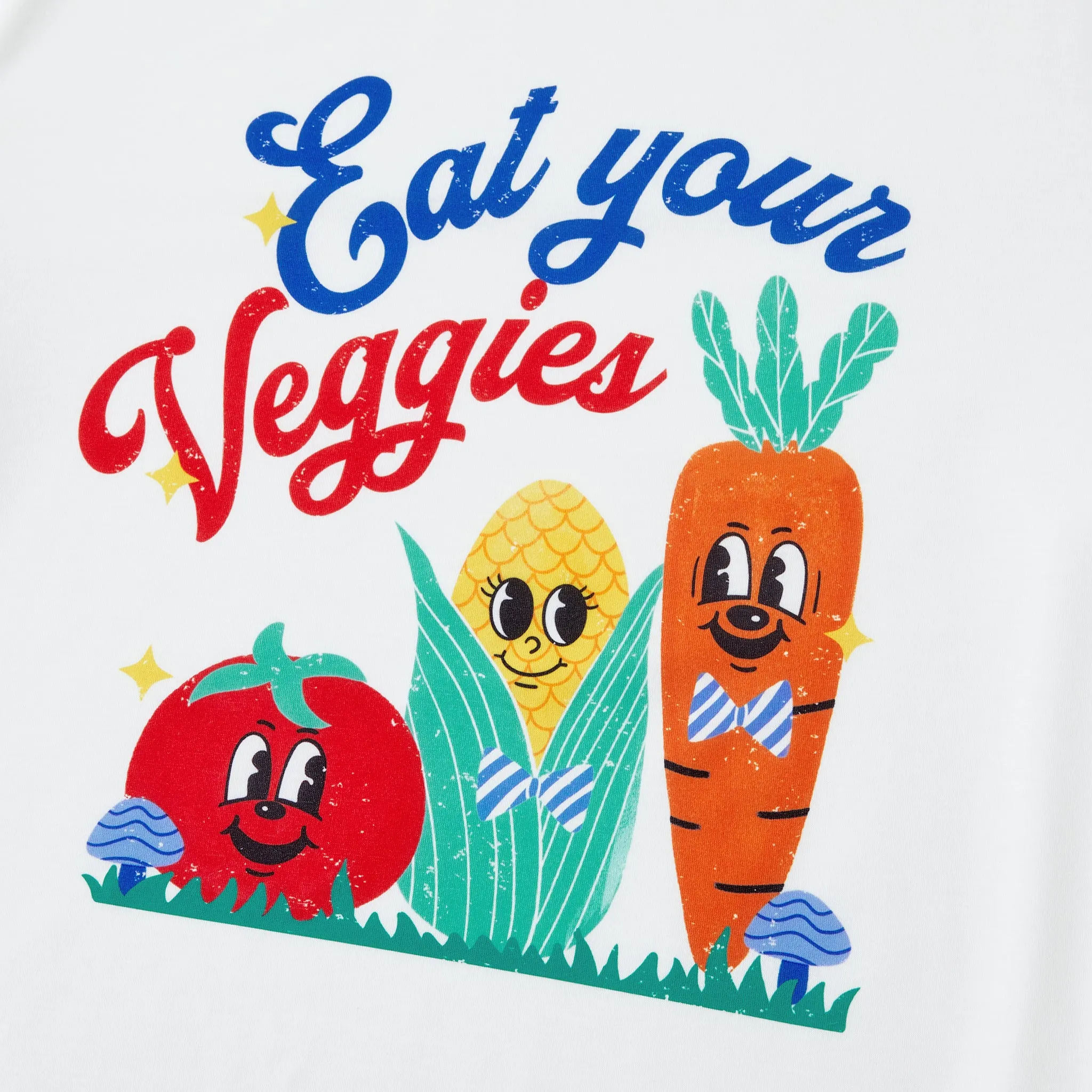 Family Matching Multi-Color Vegetable and Alphabet Pajamas ( Flame Resistant )