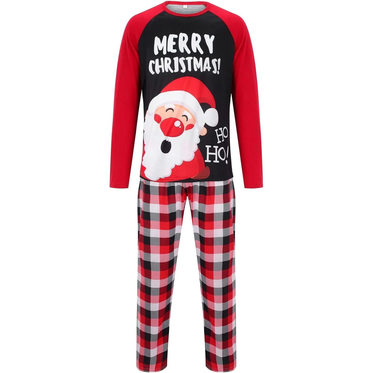 Family Matching Pajamas Christmas Pjs Holiday Nightwear Sleepwear Sets Long Sleeve Pjs