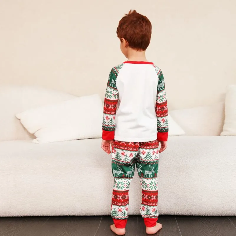 Family Matching Santa Claus Christmas Elk Pajamas