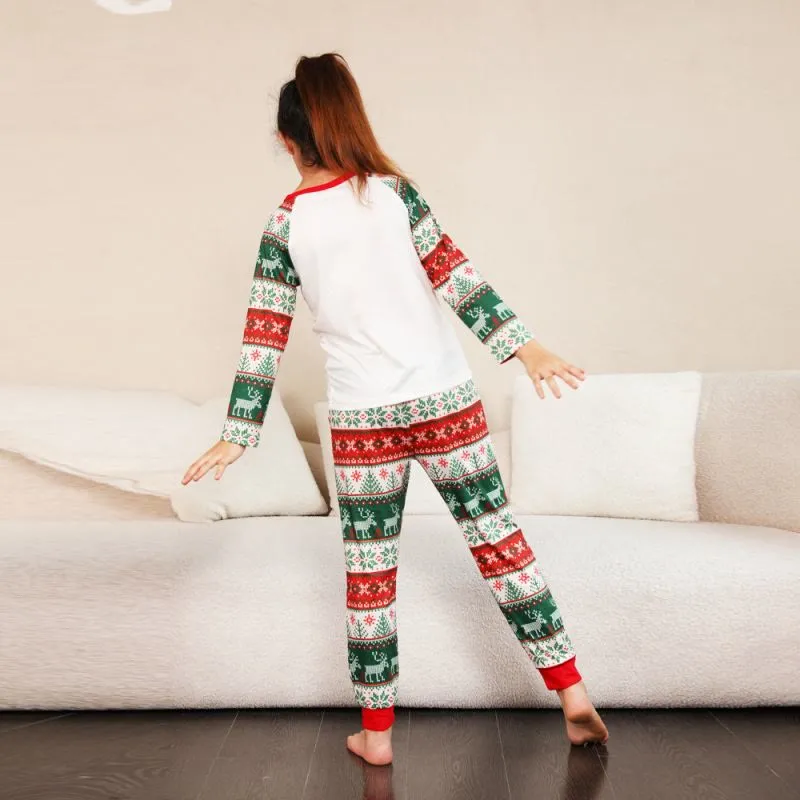 Family Matching Santa Claus Christmas Elk Pajamas