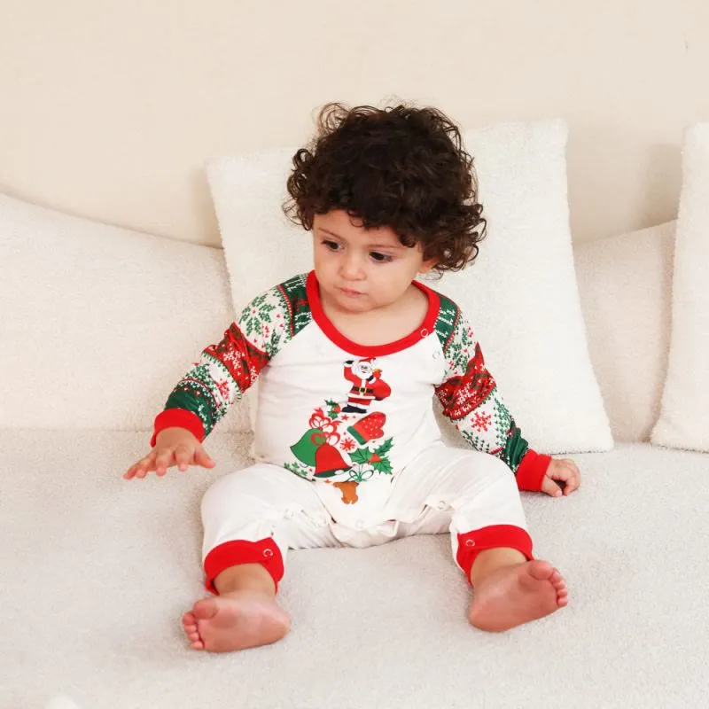 Family Matching Santa Claus Christmas Elk Pajamas