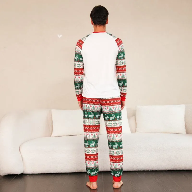 Family Matching Santa Claus Christmas Elk Pajamas