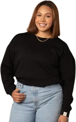 Fan Girl Womens Modal Sweater, Super Soft Casual Long Sleeve Crew Neck Crop, Perfect for Workout & Lounge, Sizes S-2XL