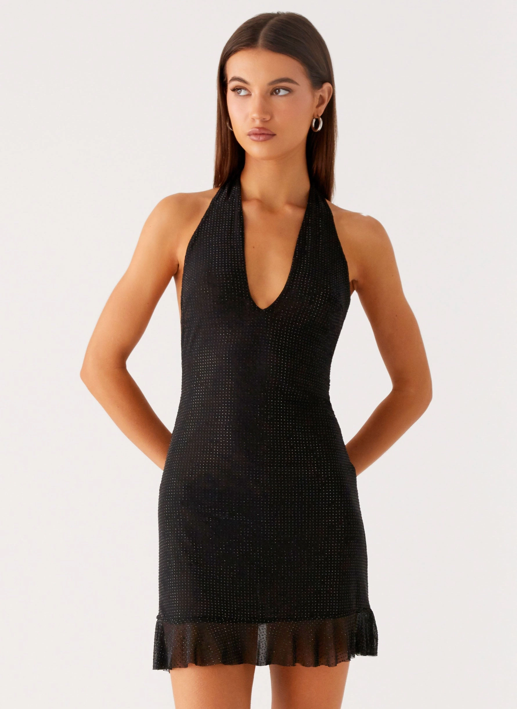 Trendy Vibes Odrella Sequin Mini Dress - Black