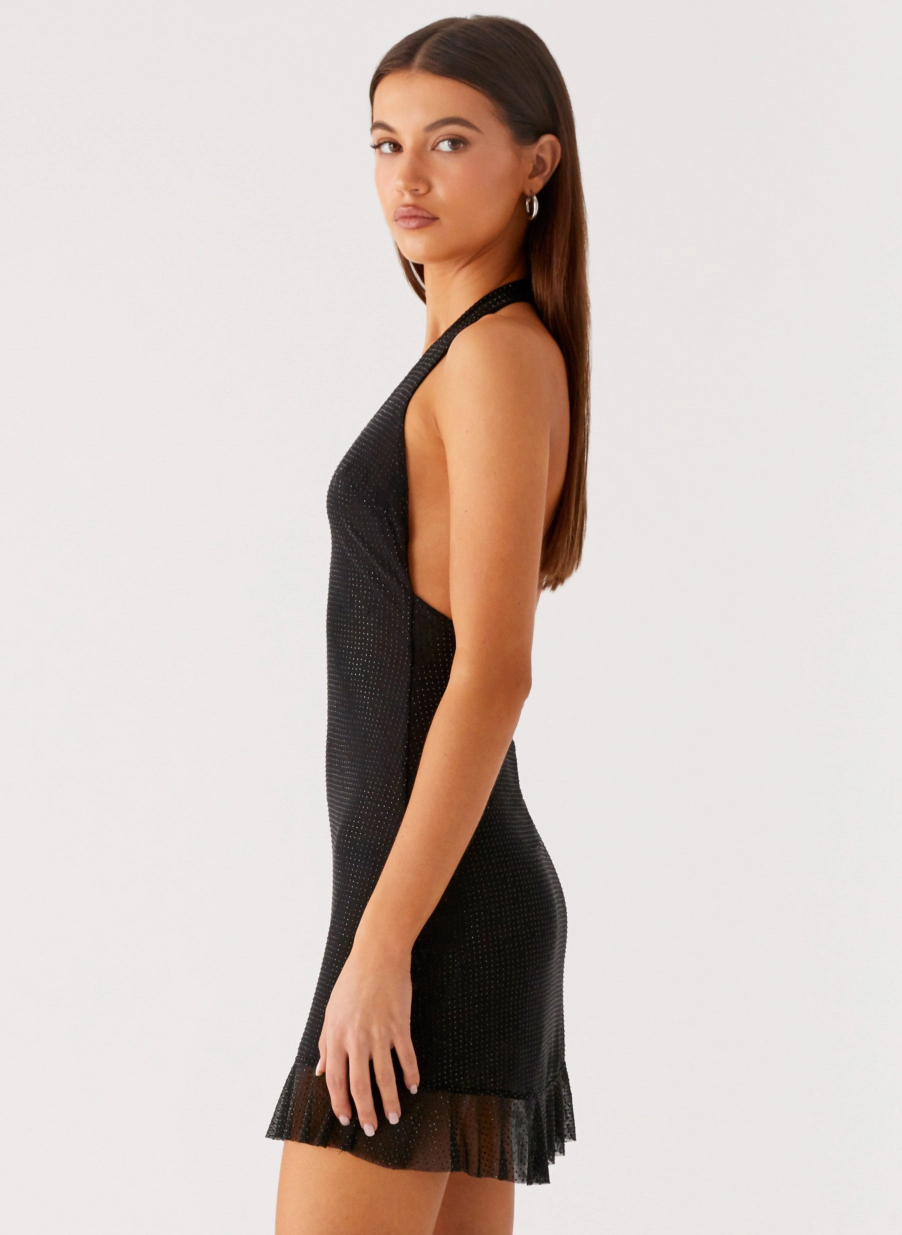 Odrella Sequin Mini Dress - Black Chill Comfort