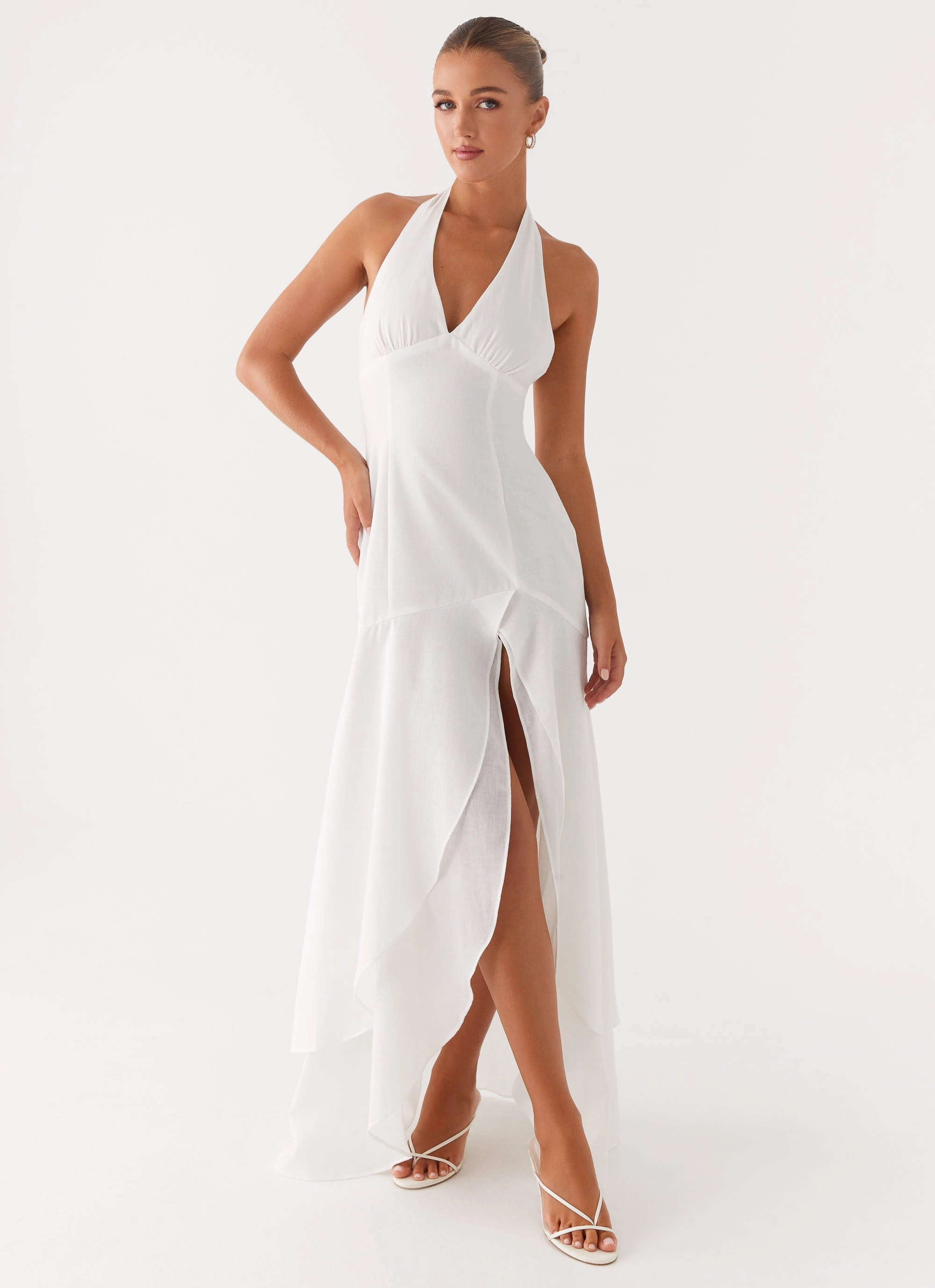 Comfort Fit Turu Maxi Dress - White