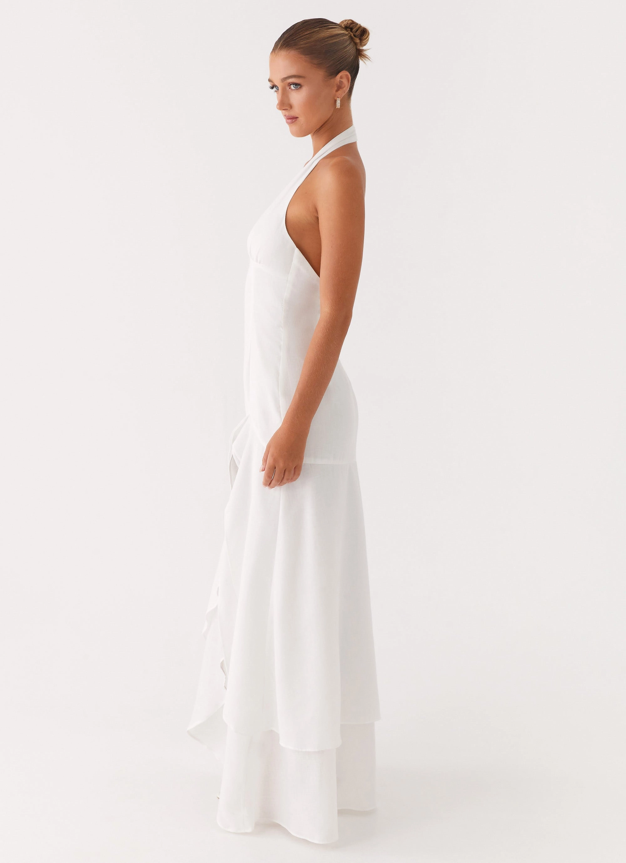 Turu Maxi Dress - White Breezy Fit
