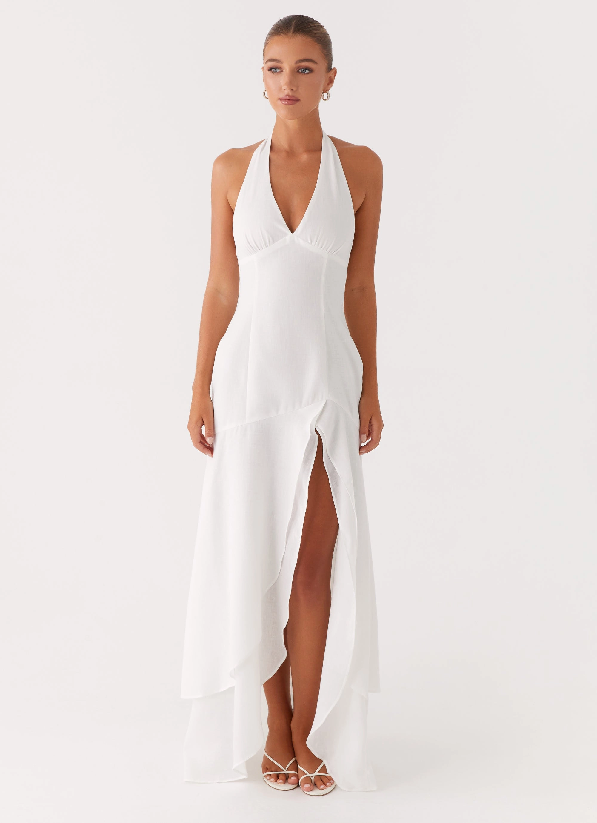 Turu Maxi Dress - White Cozy Energy