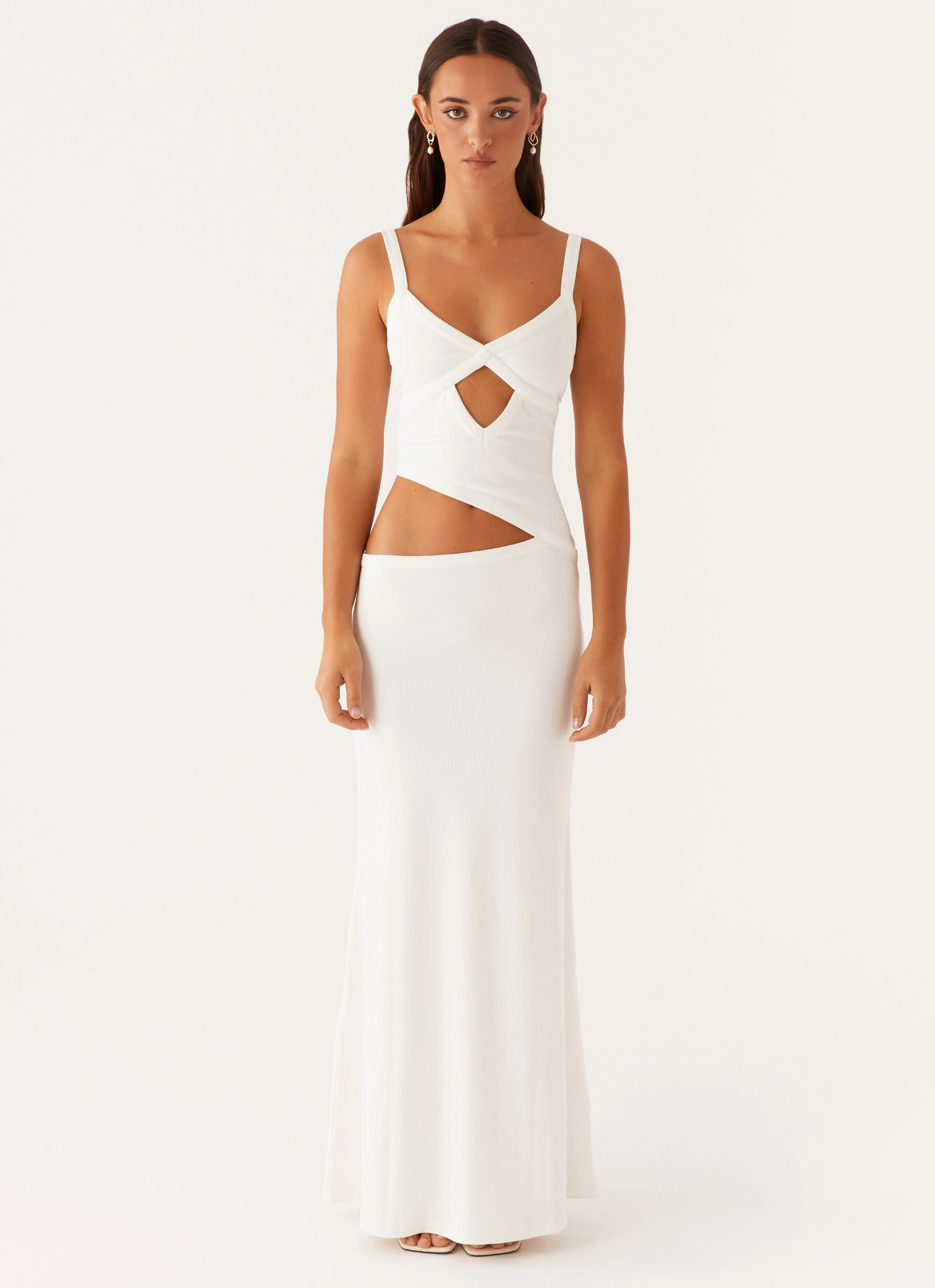 Jocelyn Maxi Dress - White Elegant evening wear