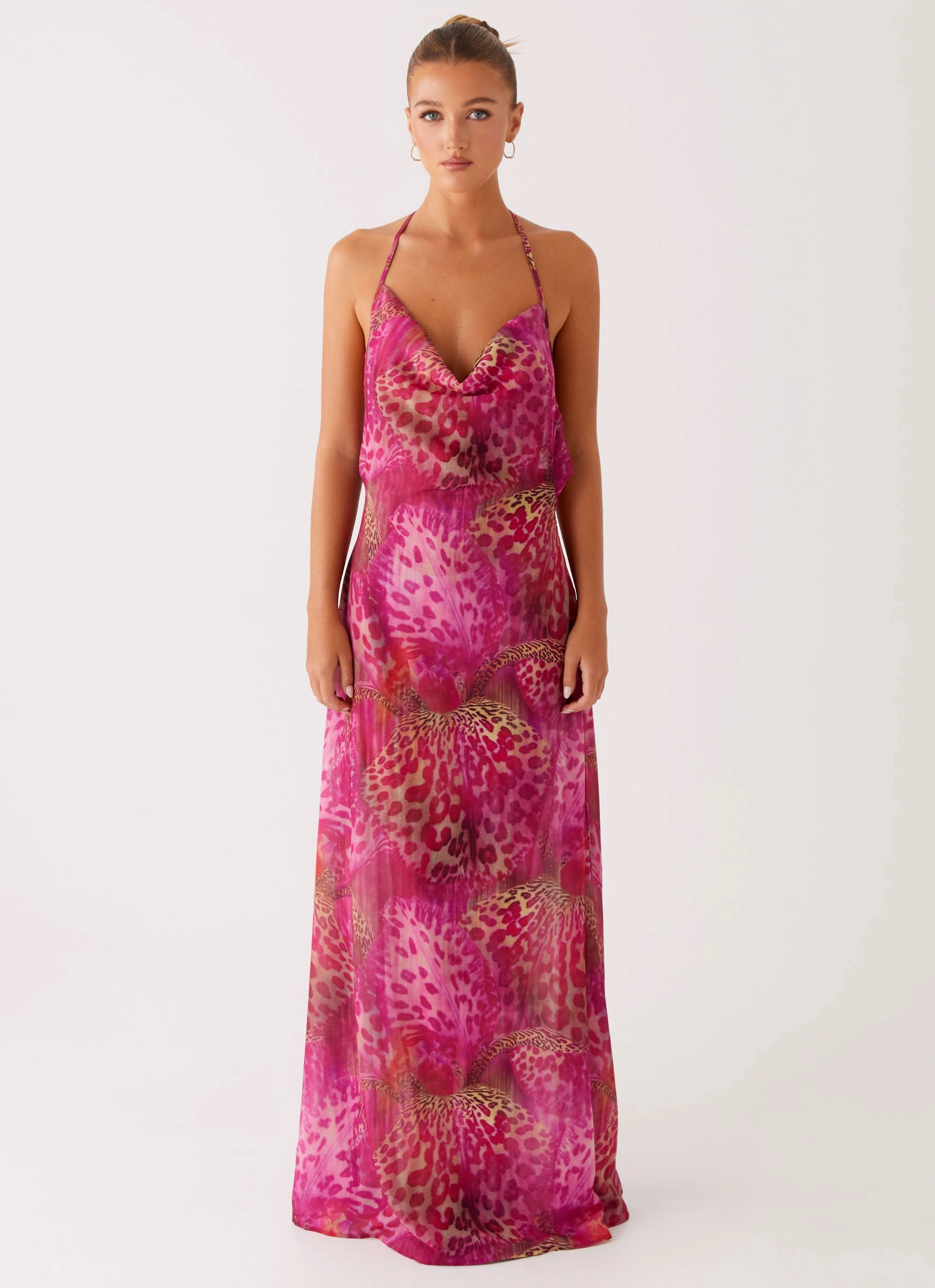 Vibrant Spirit Fantasy Maxi Dress - Lavender Lagoon