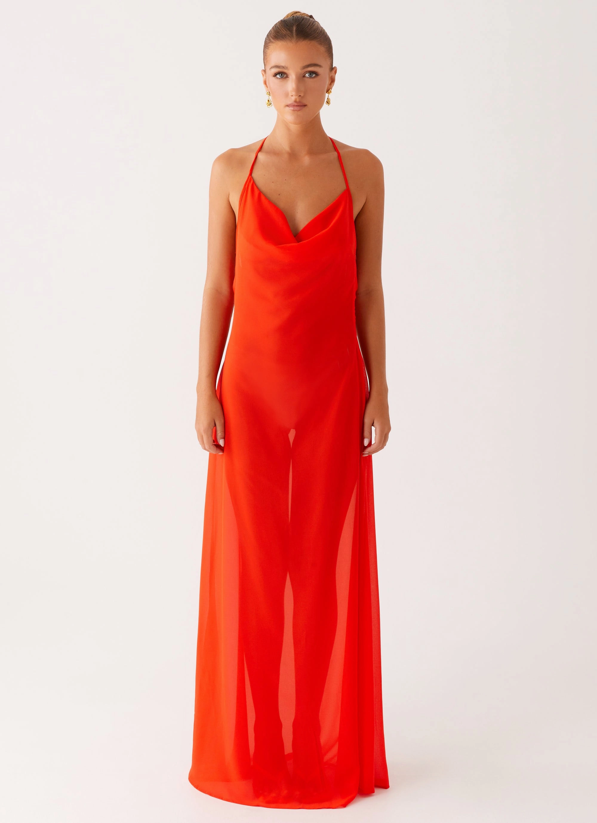 Fantasy Maxi Dress - Orange All Fitwear