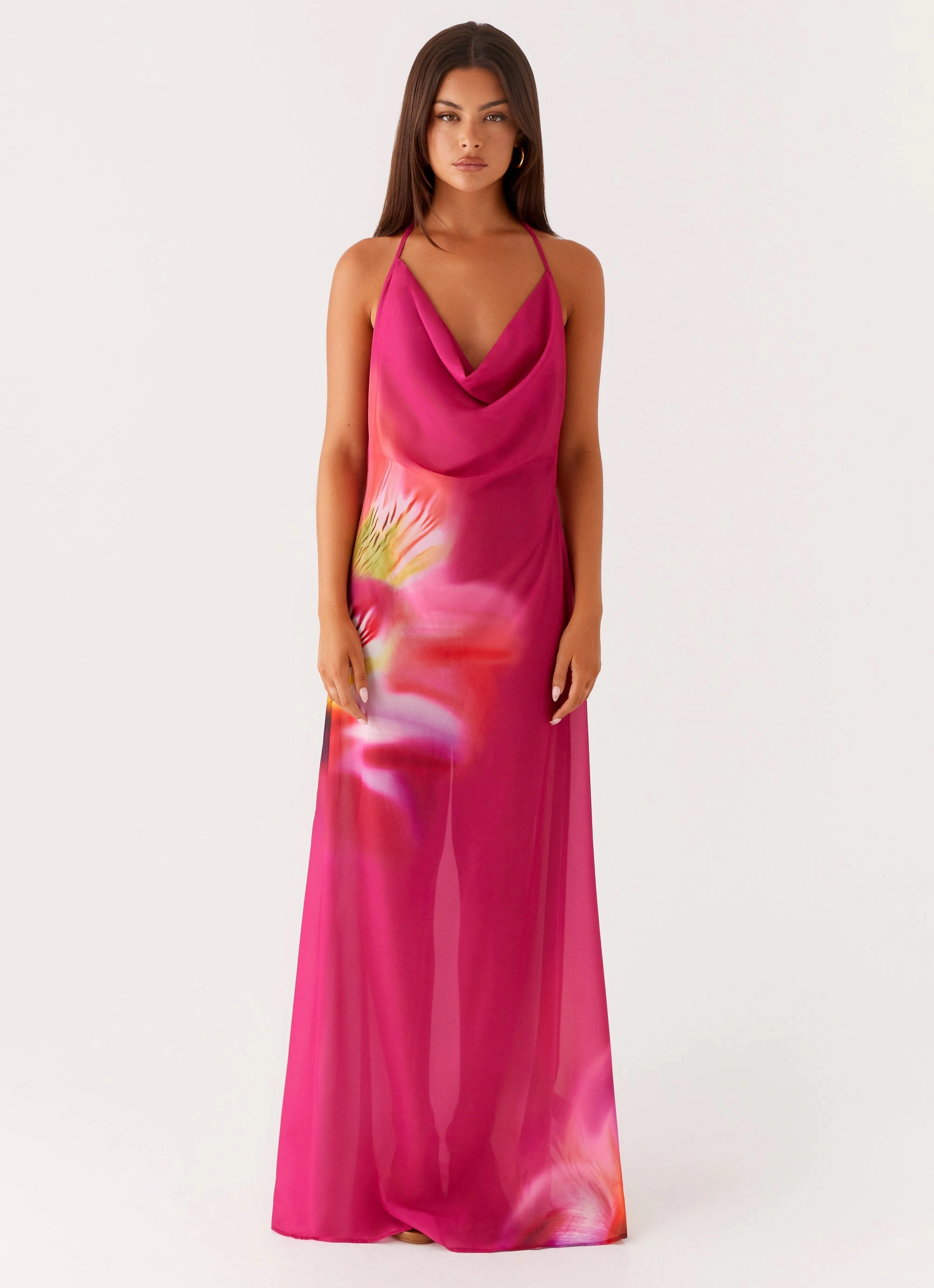 Fantasy Maxi Dress - Pink Tropical Relax Appeal