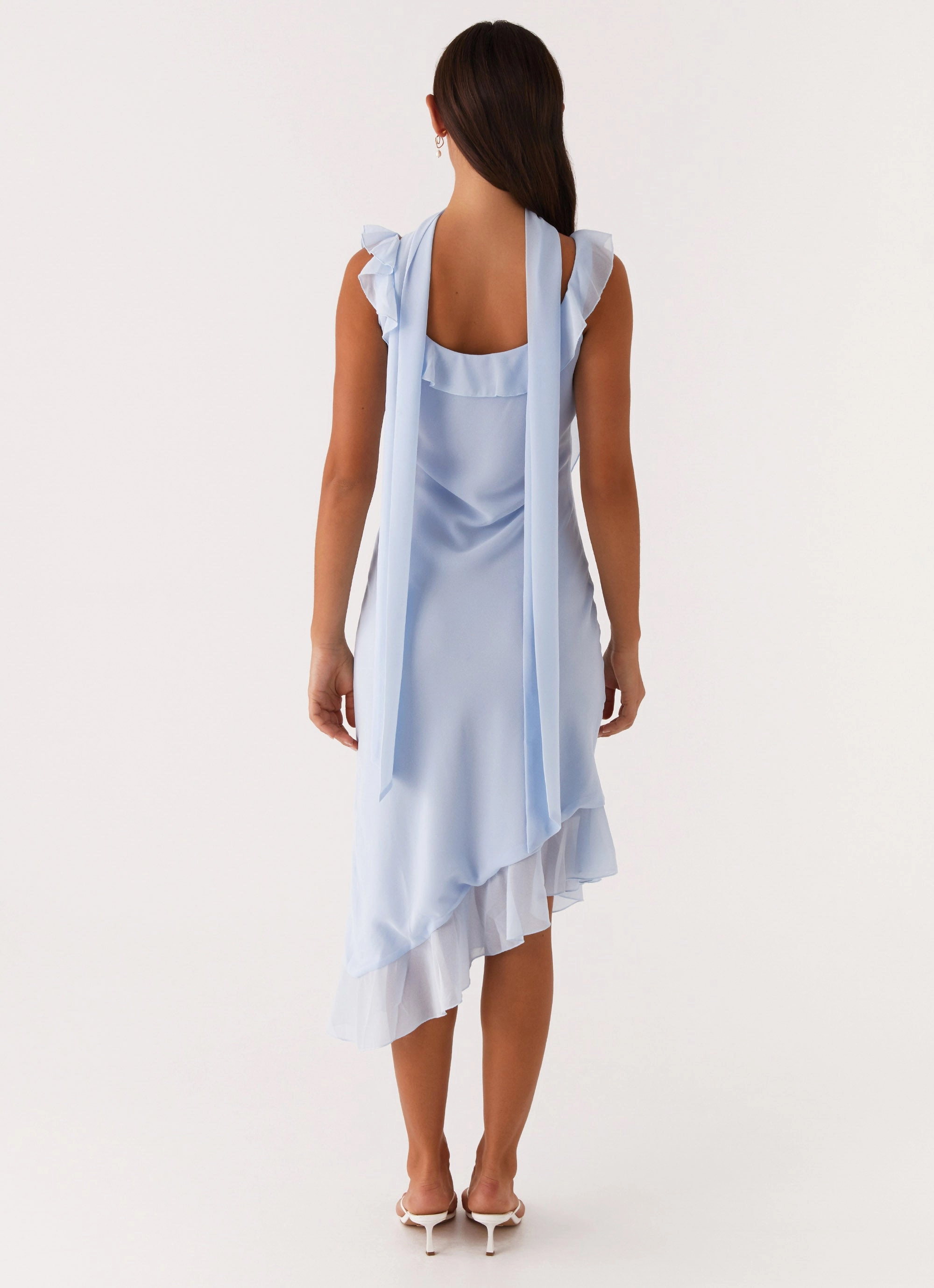 Lightweight-Lining Fariday Midi Dress - Blue