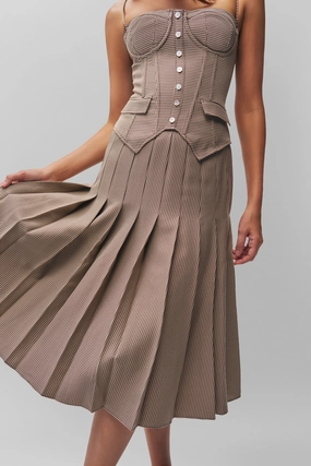 Gibson Pleated Skirt Seamless Edging Fresh Energy