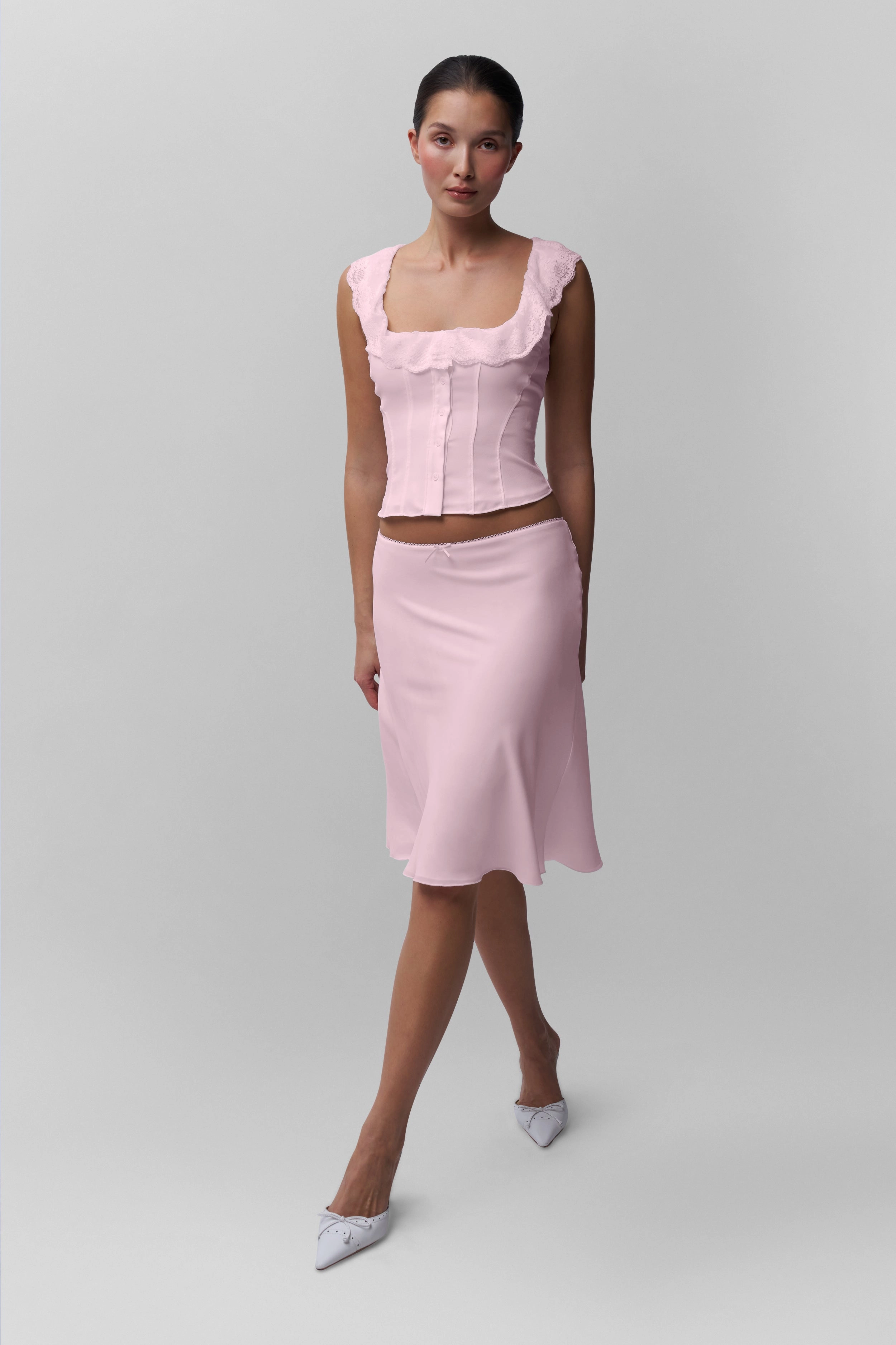 Paloma Skirt Linen Cotton Mix