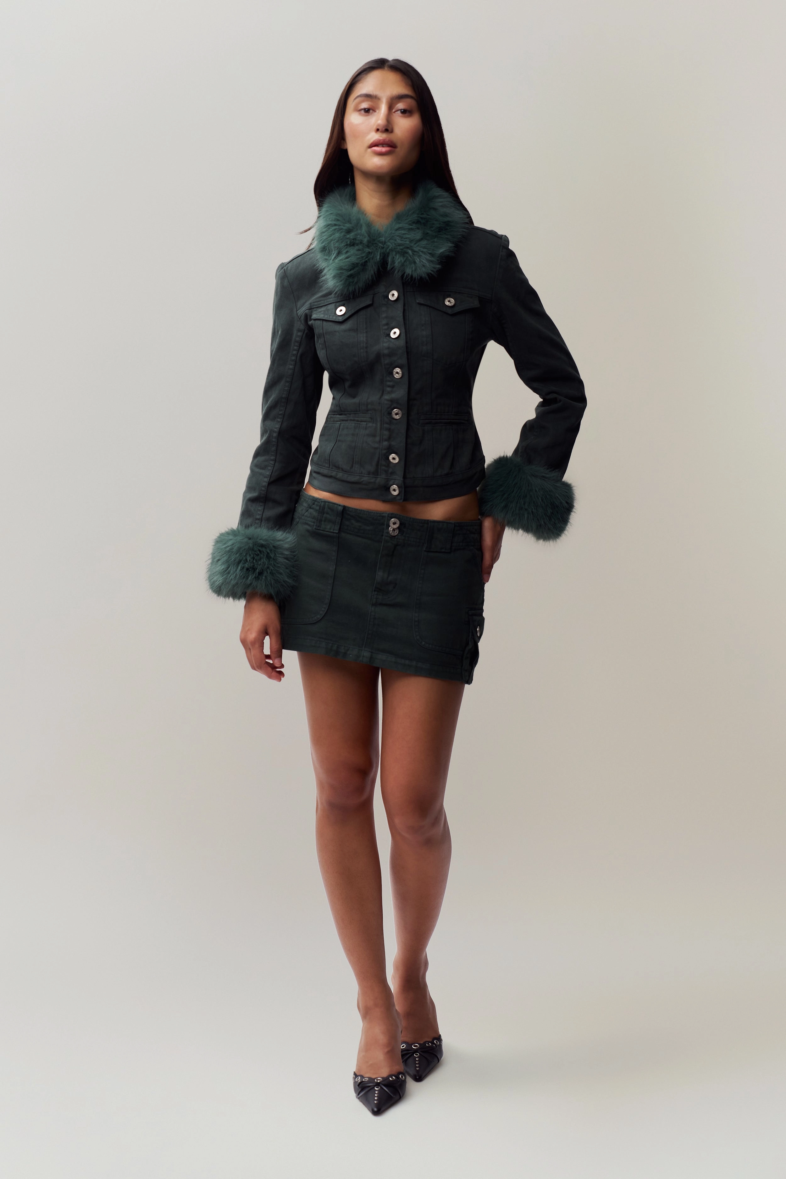 Anais Cargo Mini Skirt Soft Focus Weekend Fashion