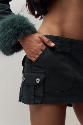 Anais Cargo Mini Skirt Double Layer