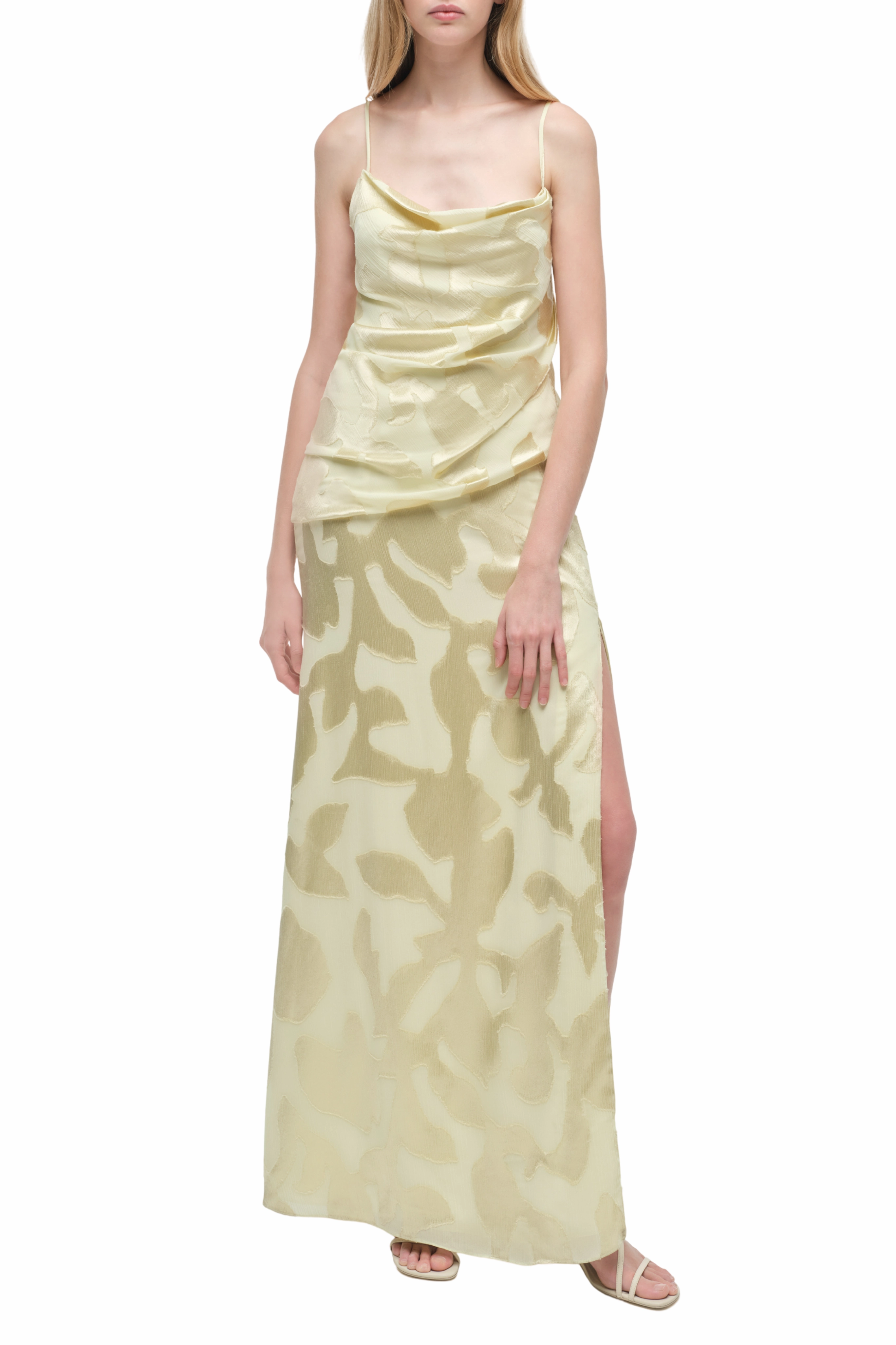 Edge Detail Jessa Draped Gown