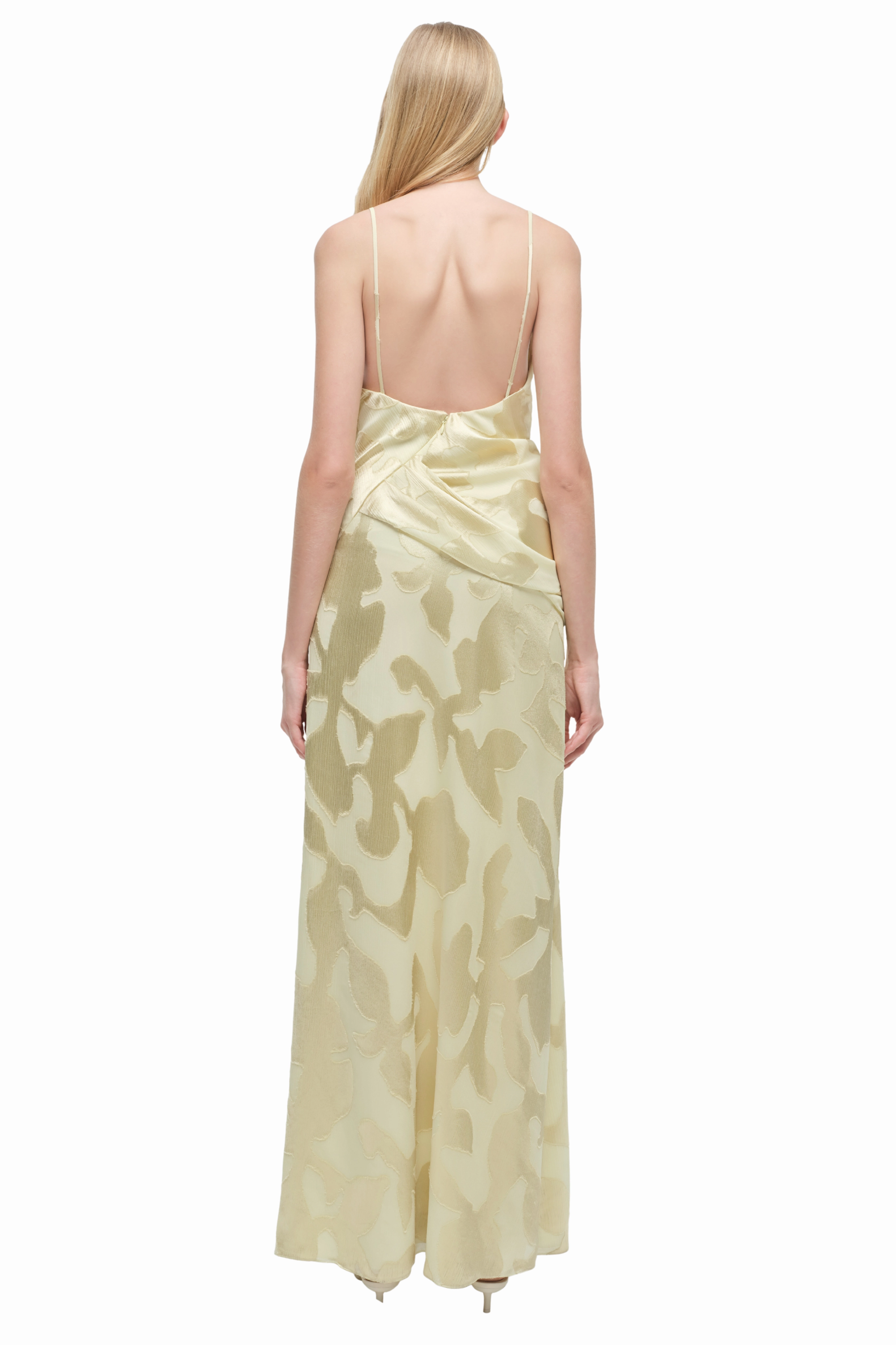 Jessa Draped Gown Stylish Waistband Fit