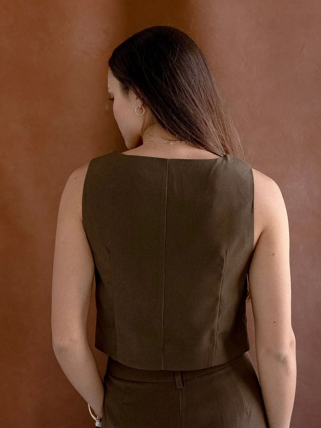 Cedar Button Vest Comfortable Wear