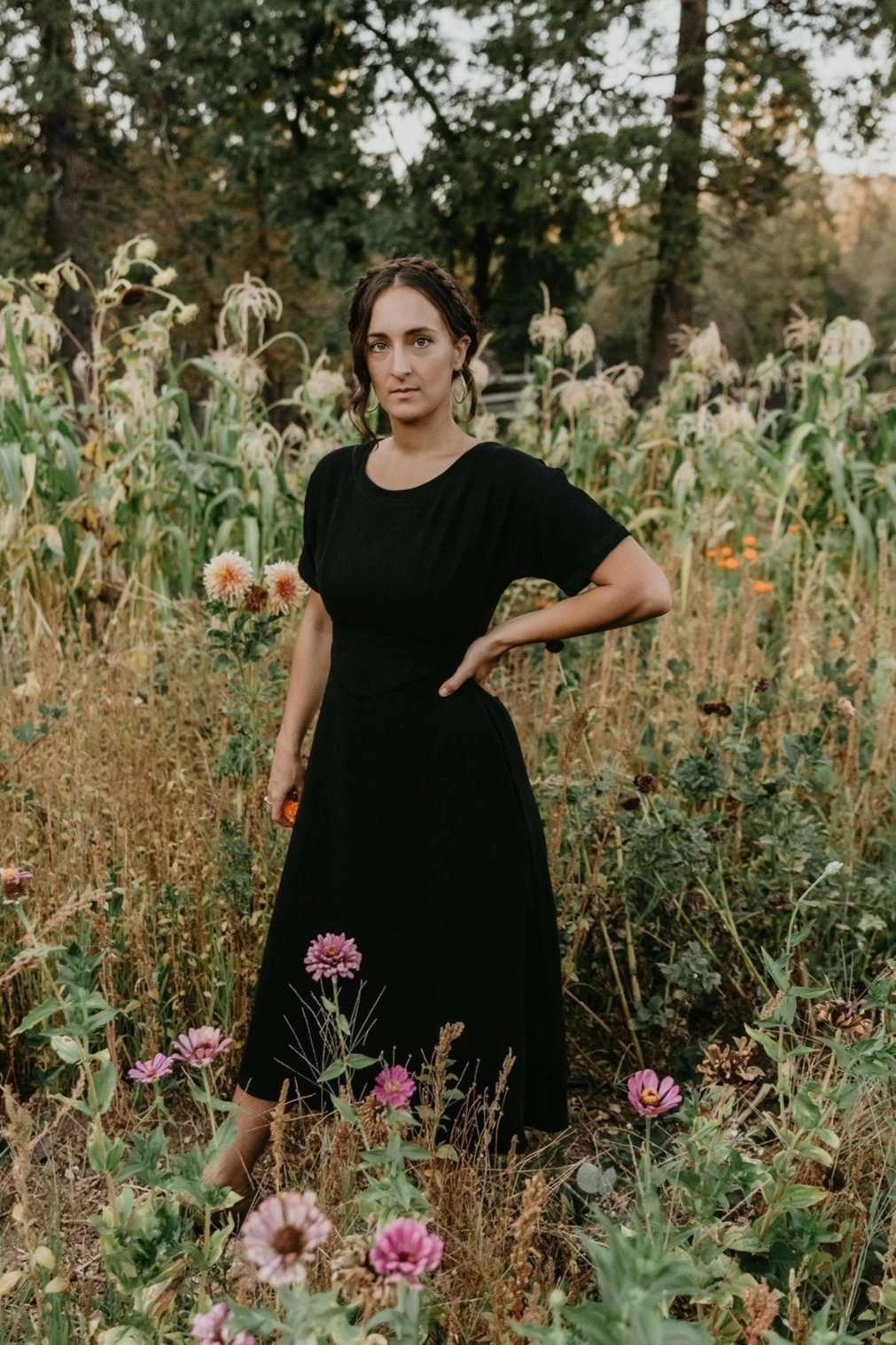 Bella Dress in Black Street Casual Smart and Sleek