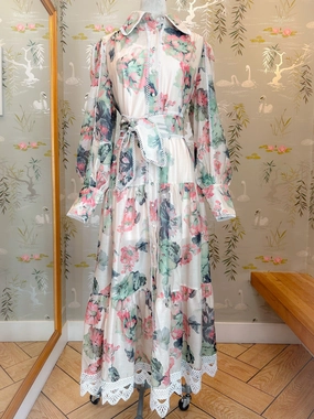 Olivier Floral Dress Comfort Stretch Delicate Details