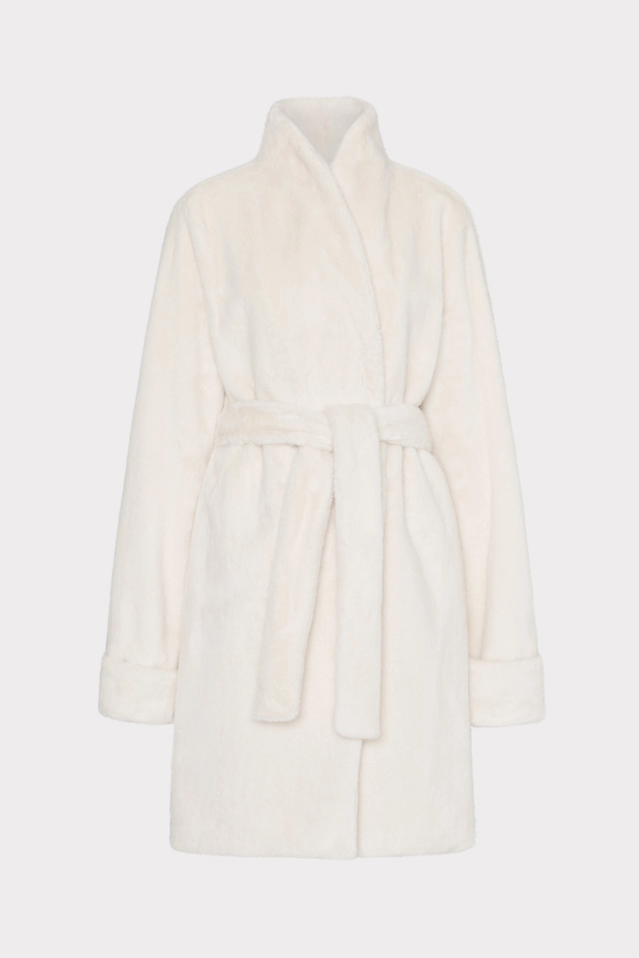 Windproof Design Softshell Technology Faux Mink Wrap Coat