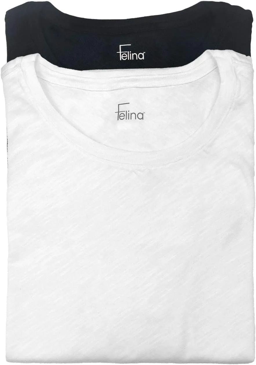 Felina | Slub Jersey Crew Neck T-Shirt | 2-Pack