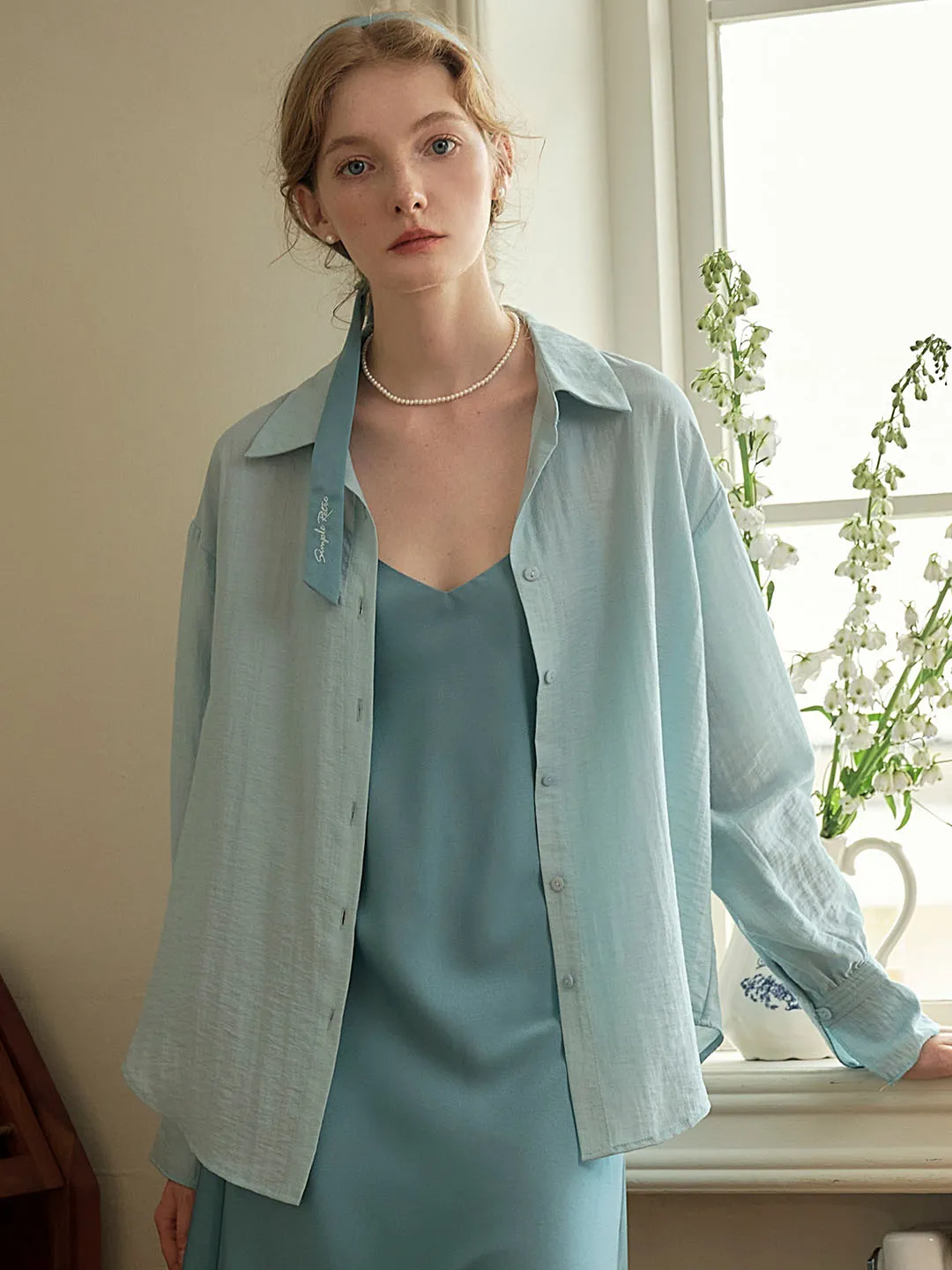 ??Final Sale??Harlee Casual All-match Side Slit Shirt Four Way Stretch Material Antimicrobial Finish