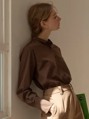 WindproofBarrierTechnology ??Final Sale??Sarahi French Cuffs Small Lapel Shirt