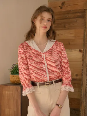 ??Final Sale??Yoyo V-Neck Heartcore Blouse Active Tee AdjustableCuffSystem