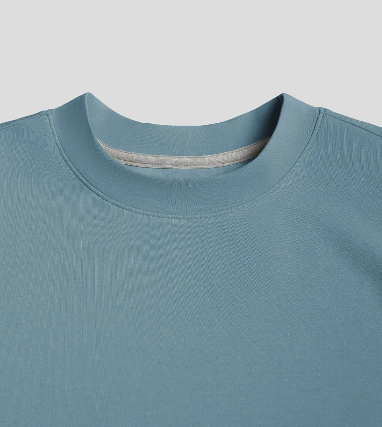 Fioboc Shirts for Men Modal Blend Elbow Patch Long Sleeve Tee Top T-Shirt S-4XL