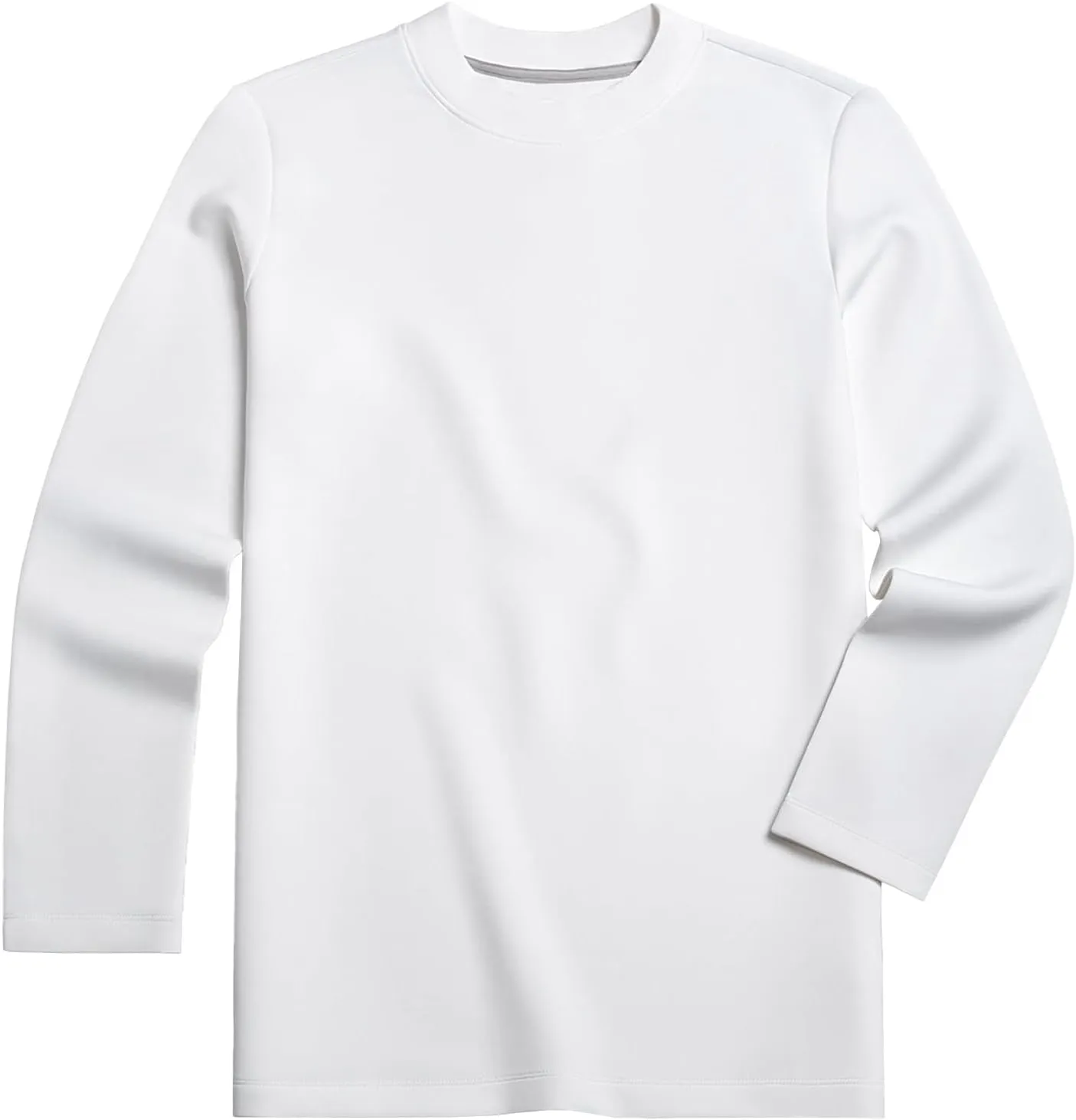 Fioboc Shirts for Men Modal Blend Elbow Patch Long Sleeve Tee Top T-Shirt S-4XL