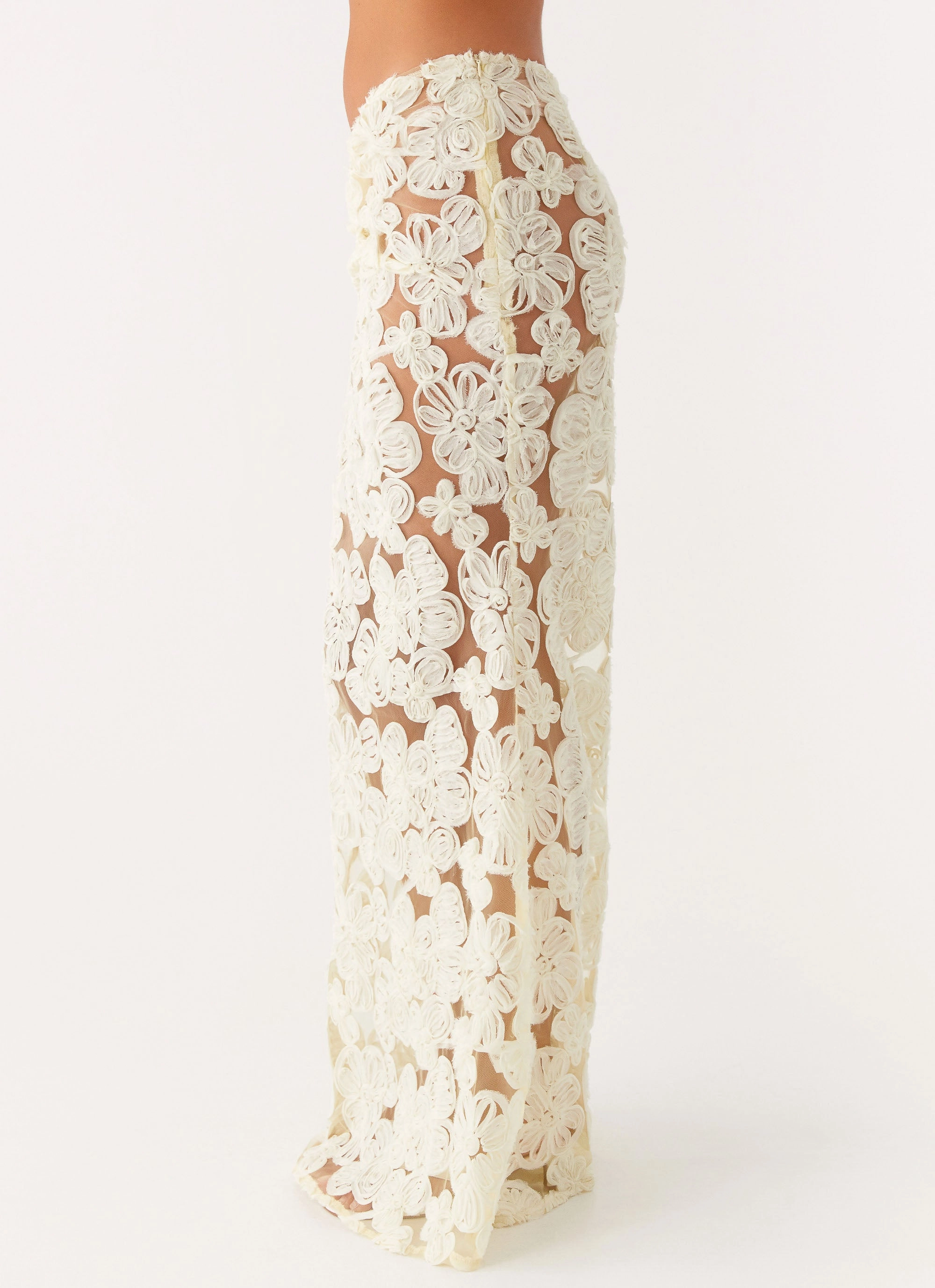 Fiorella Floret Maxi Skirt - Yellow Spring Brunch