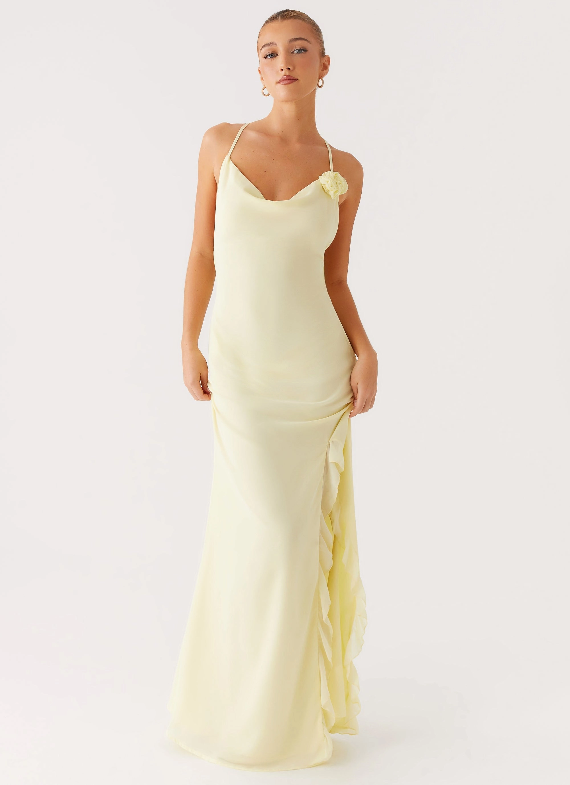 Chic Casual Wear First Class Maxi Dress - Yellow