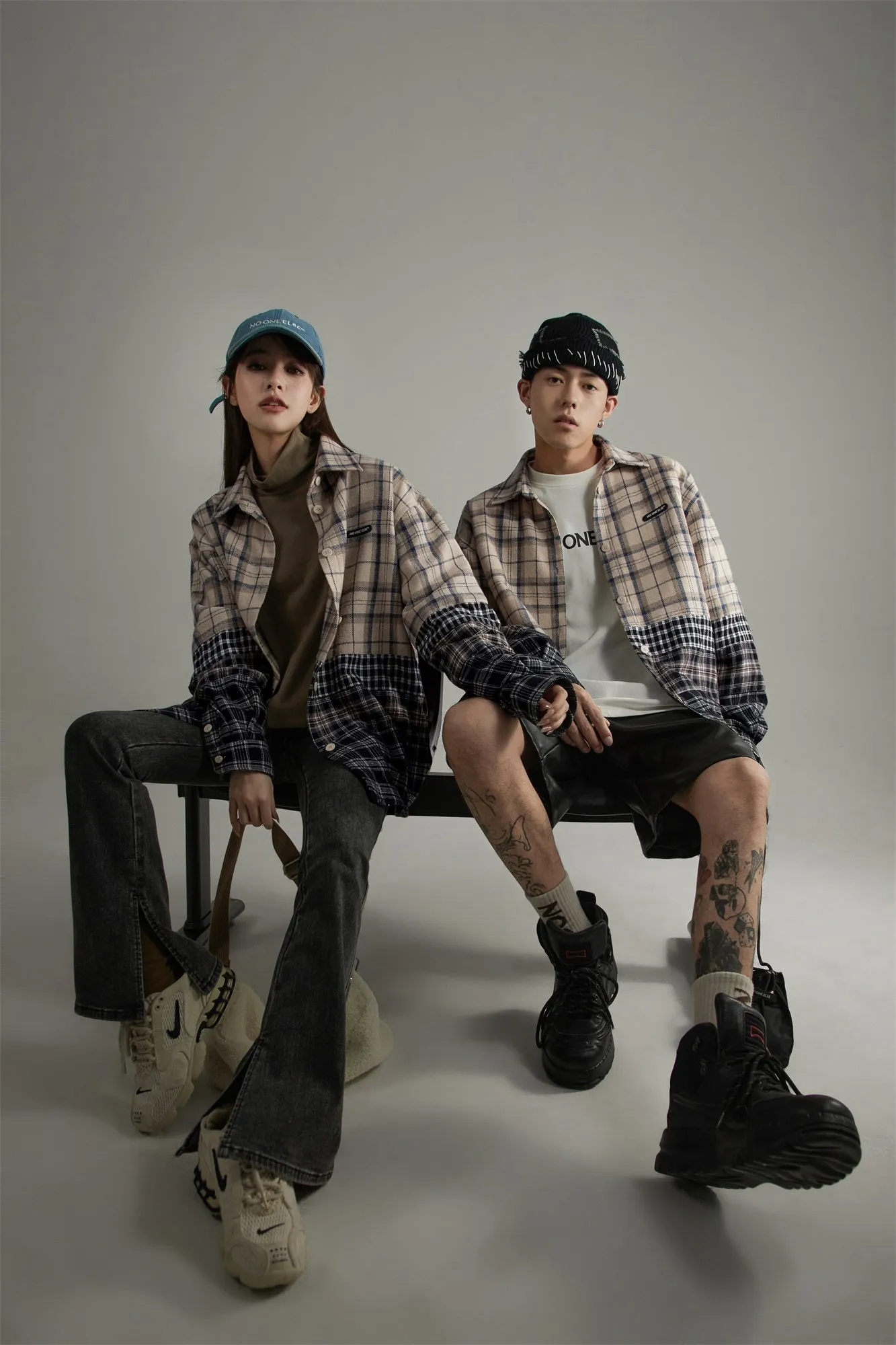 Flannel Check Oversized Shirt