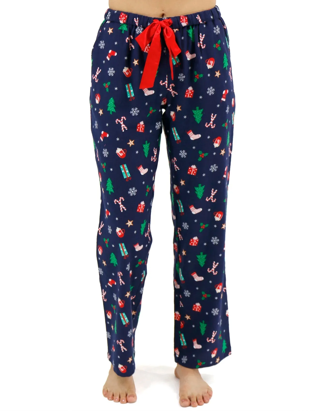 Flannel Christmas Navy Pajama Pants
