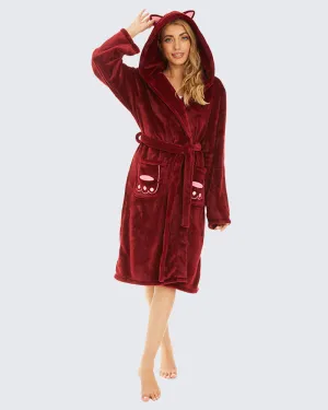 Flannel Hooded Pajamas Coral Fleece Velvet Robes