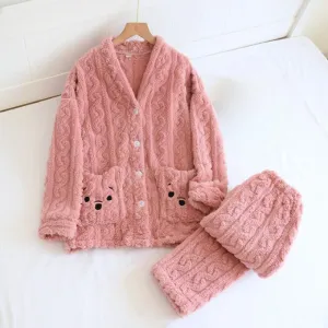 Flannel Pajamas Set For Men
