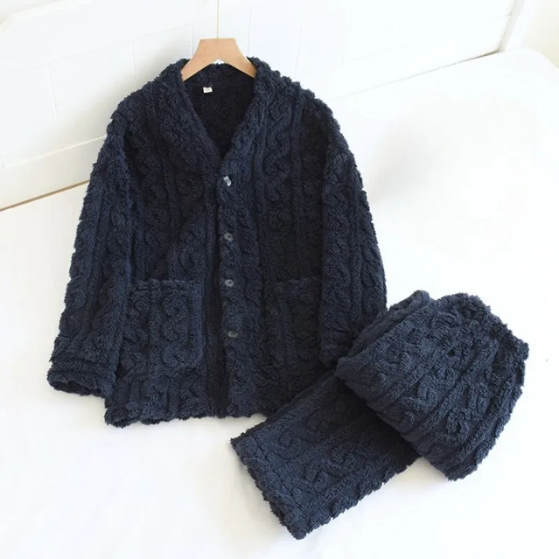 Flannel Pajamas Set For Men